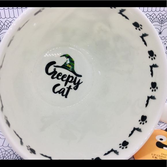 Halloween Witch Cat Portobello Mug Creepy Cauldron Fine China Tea Coffee - Picture 6 of 10